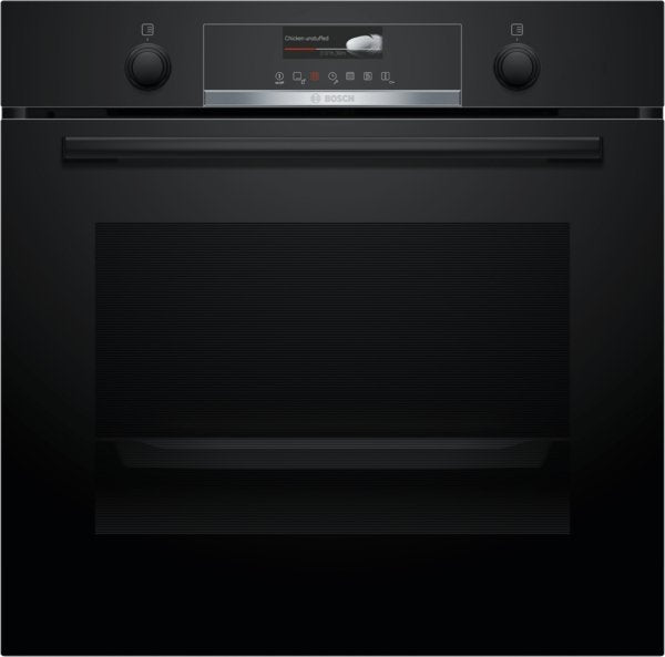 Bosch HRG579BB6B Serie 6, Built-in oven with added steam function, 60 x 60 cm, Black