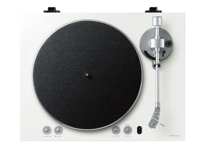 Yamaha MusicCast VINYL 500 Wireless Wifi Turntable TTN503 White Top View