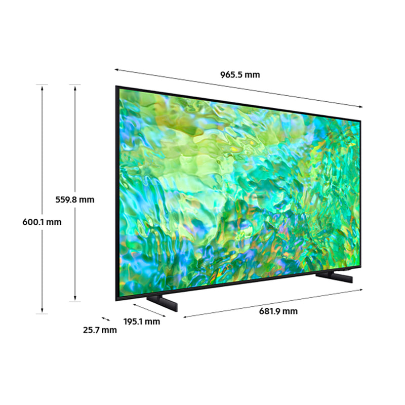 Samsung UE43CU8000KXXU 43 Inch CU8000 Crystal UHD 4K HDR Smart TV 2023