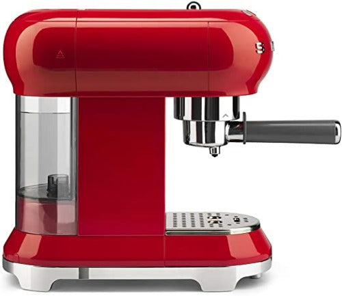 SMEG ECF01RDUK 50s Retro Style Espresso Coffee Machine Red