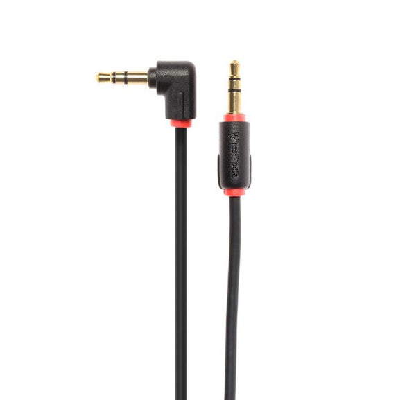 Techlink 710018 iWires 3.5mm to 3.5mm Aux Input Angled Stereo Cable 0.5 Metre