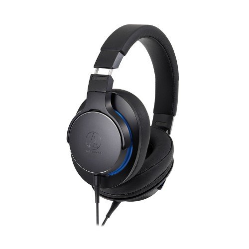 Audio Technica ATHMSR7B High Resolution Portable Headphones in Black Back View