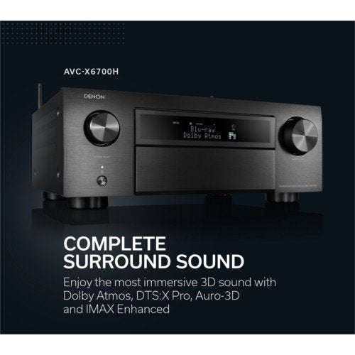 Denon AVCX6700H 11.2ch 8K AV Amplifier with 3D Audio, Dolby Atmos, HEOS Built-in and Voice Control