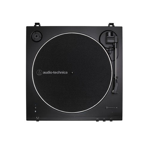 Audio Technica ATLP60XBT Fully Automatic Bluetooth Wireless Belt-Drive Stereo Turntable Black Top View