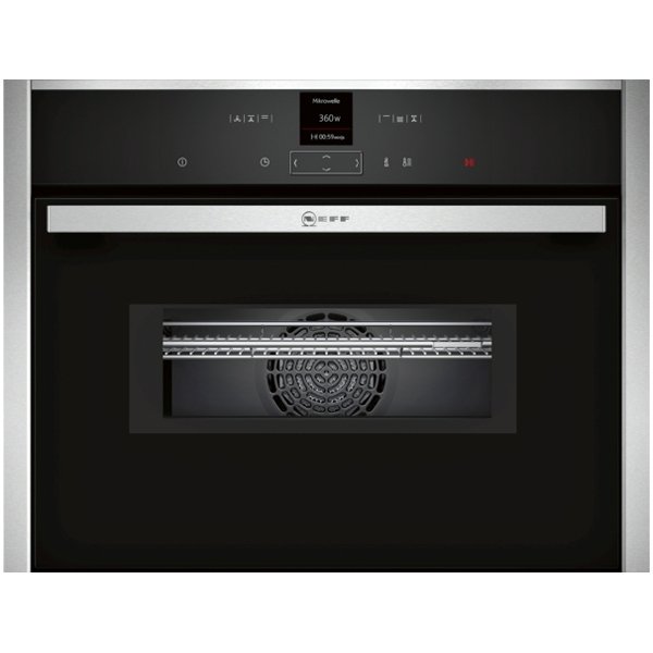 Neff C17MR02N0B N 70 Built-in compact oven with microwave function 60 x 45 cm Stainless steel