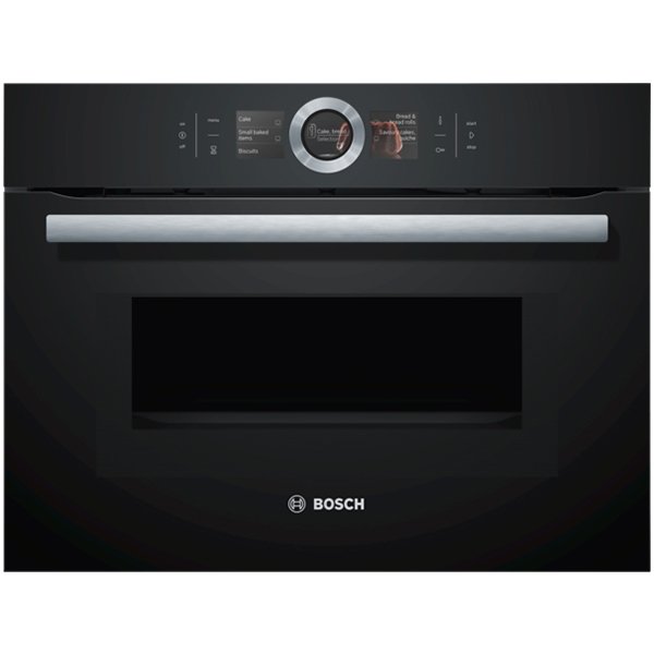 Bosch CMG656BB6B Serie 8 Built-in compact oven with microwave function 60 x 45 cm Black
