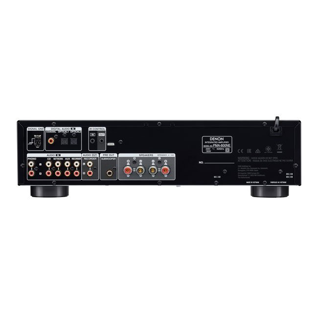 Denon PMA600NE Integrated Amplifier with 70W per Channel and Bluetooth Black Back