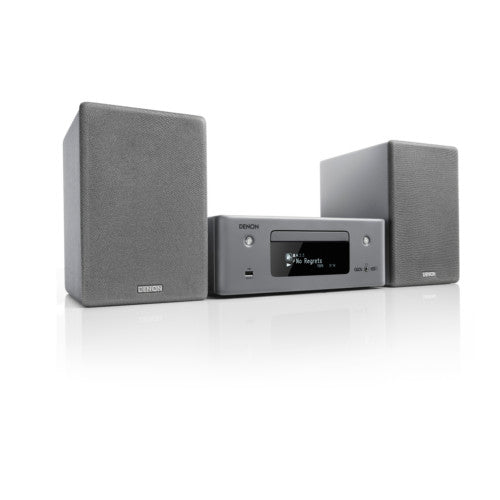 Denon CEOL N11 DAB DAB+ HiFi System with SCN10 Speakers Bundle Grey
