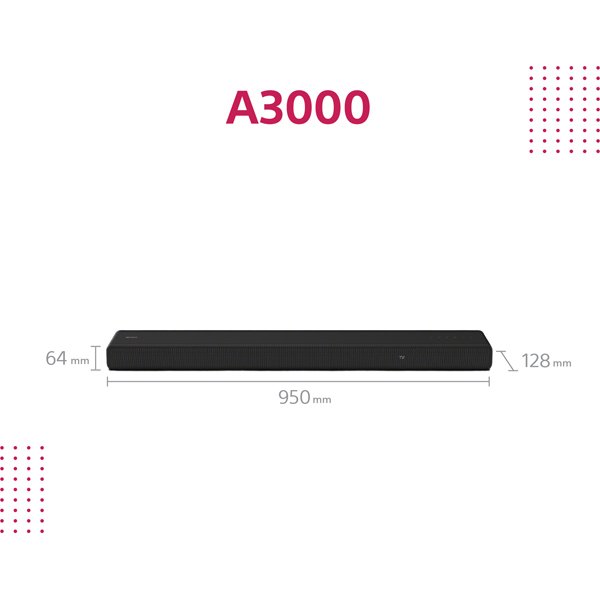 Sony HT-A3000 3.1 channel Dolby Atmos Soundbar