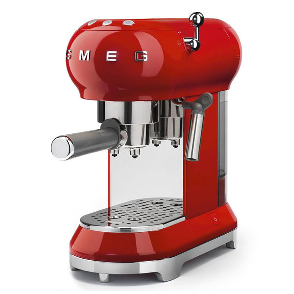 SMEG ECF01RDUK 50s Retro Style Espresso Coffee Machine Red