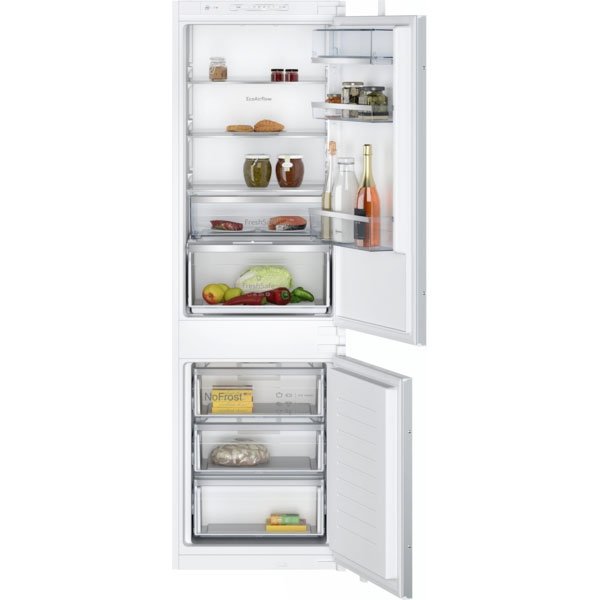 Neff KI7862SE0G N 50 Built-in fridge-freezer with freezer at bottom 177.2 x 54.1 cm sliding hinge
