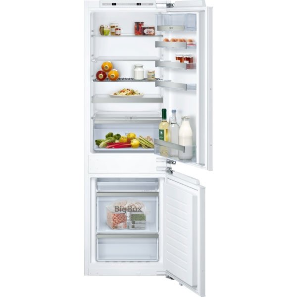 Neff KI7863DF0G N 70 Built-in fridge-freezer with freezer at bottom 177.2 x 55.8 cm soft close flat hinge