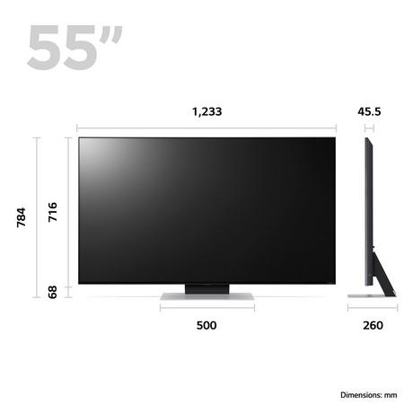 LG 55QNED866RE 55 Inch QNED Mini LED 4K Ultra HD HDR Smart TV 2023