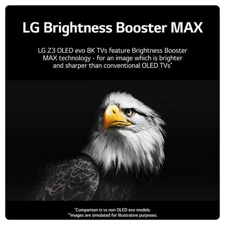 LG OLED77Z39LA 77 Inch OLED 8K Z3 Ultra HD HDR Smart TV 2023