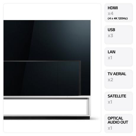 LG OLED88Z39LA 88 Inch OLED 8K Z3 Ultra HD HDR Smart TV 2023