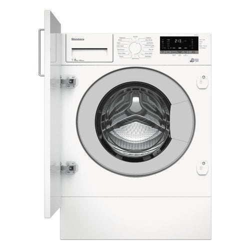Blomberg LWI284410 8KG 1400 Spin Built-in Washing Machine with Fast Full Load White