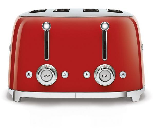 SMEG TSF03RDUK Four Slice Toaster in Red