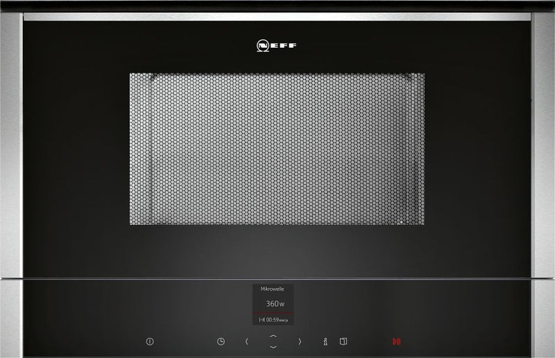Neff C17WR00N0B N 70, Built-in microwave oven, 60 x 38 cm, Stainless steel