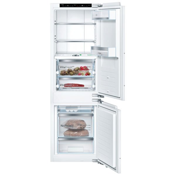 Bosch KIF86PFE0 Serie 8 Built-in fridge-freezer with freezer at bottom 177.2 x 55.8 cm flat hinge