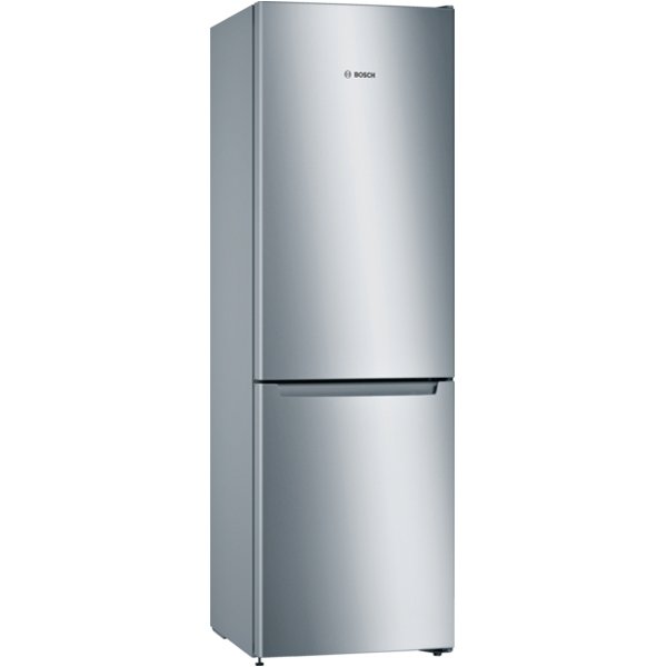 Bosch KGN33NLEAG Serie  2 Free-standing fridge-freezer with freezer at bottom 176 x 60 cm Inox-look