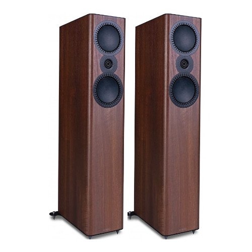Mission QX5 MKII 3 way Floorstanding Speakers Pair Walnut