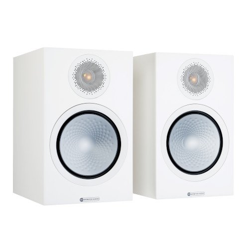 Monitor Audio Silver 100 Bookshelf Speakers Pair 7G Satin White