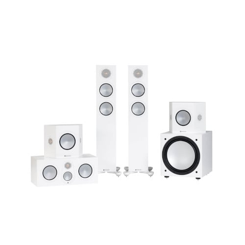 Monitor Audio Silver 200 5.1ch Home Cinema Speaker Package White