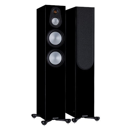 Monitor Audio Silver 300 Floorstanding Speakers Pair 7G Black Gloss