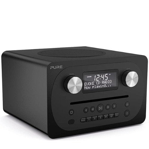 PURE Evoke C-D4 Compact DAB & FM Radio, CD with Bluetooth - Siena Black Main
