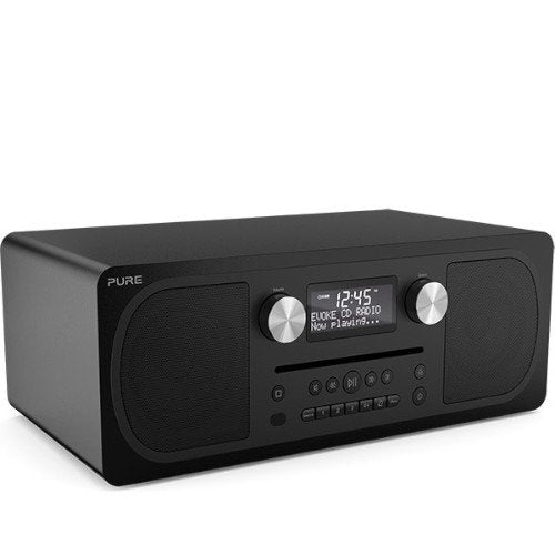 PURE Evoke C-D6 Stereo DAB & FM Radio, CD with Bluetooth - Siena Black