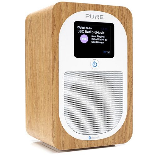 PURE Evoke H3 Portable DAB & FM Radio with Bluetooth In Oak Main