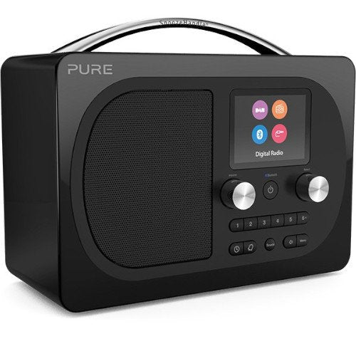 PURE Evoke H4 Prestige Edition DAB/DAB+ & FM Radio with Bluetooth In Black Main