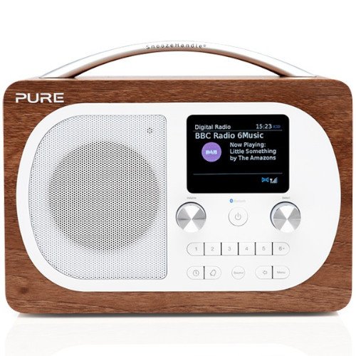 PURE Evoke H4 Prestige Edition DAB/DAB+ & FM Radio with Bluetooth Walnut