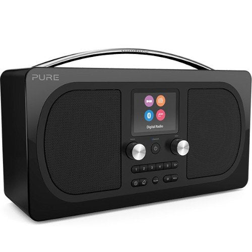 PURE Evoke H6 Prestige Edition DAB/DAB+ & FM Radio with Bluetooth - Black Main