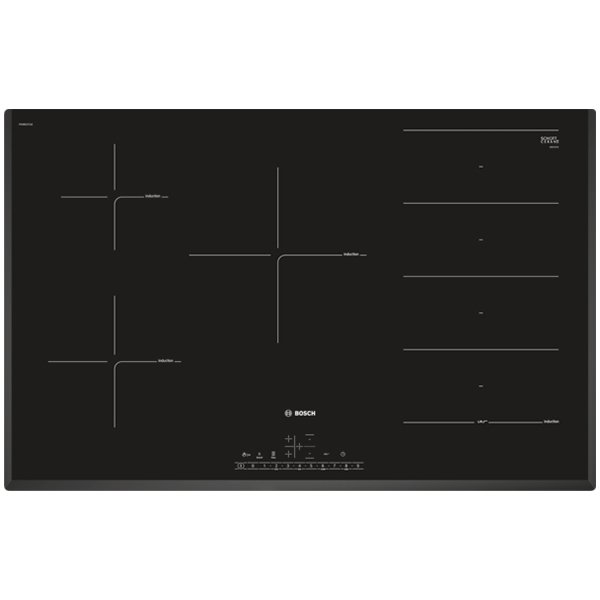 Bosch PXV851FC1E Serie 6 Induction hob 80 cm Black, surface mount without frame