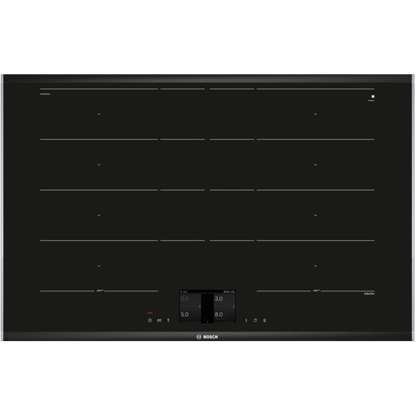 Bosch PXY875KW1E Serie 8 Induction hob 80 cm Black, surface mount with frame