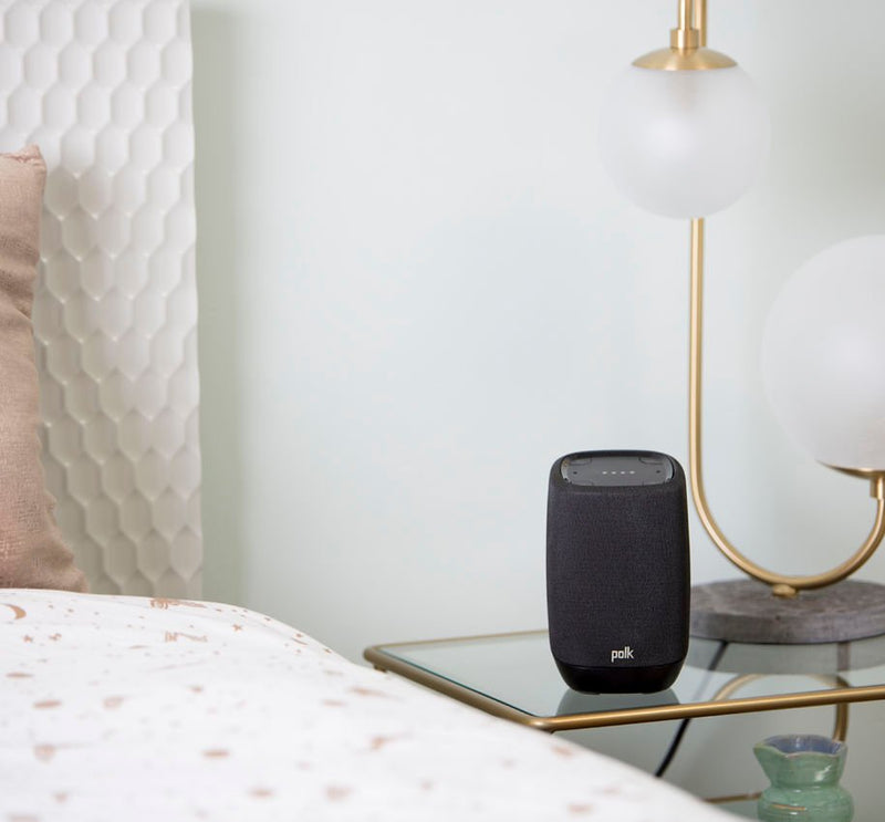 Polk Assist Bluetooth Smart Speaker with the Google Assistant Built-In in Black