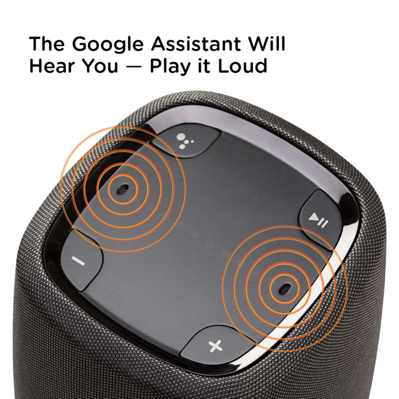 Polk Assist Bluetooth Smart Speaker with the Google Assistant Built-In in Black