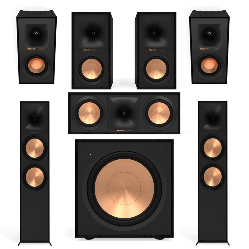Denon AVCX3800H AV Receiver And Klipsch R-800F 5.1 Speaker Package
