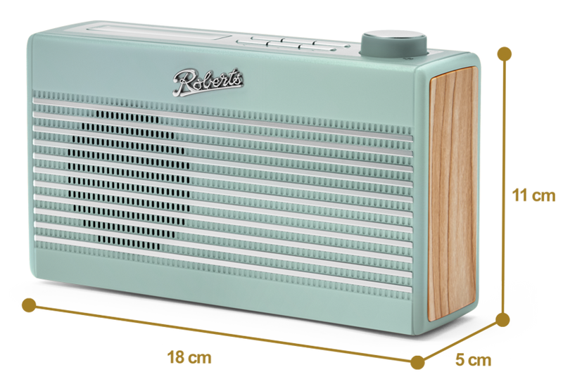 Roberts RAMBLERBTMDE Rambler BT Mini - Dab/Fm Bluetooth Portable Radio - Duck Egg Blue
