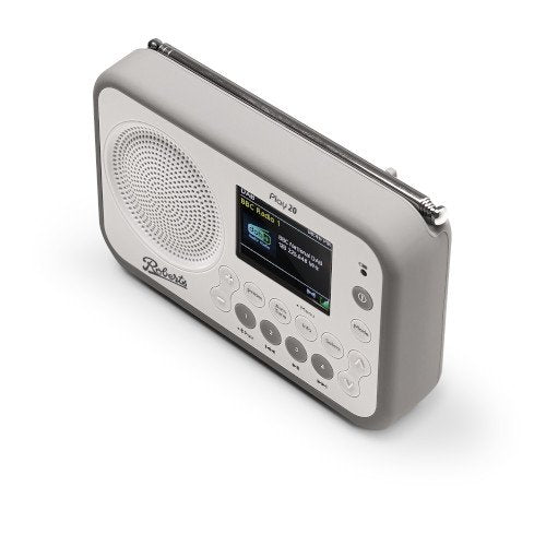 Roberts Play 20 DAB DAB+ FM Portable Radio with Bluetooth White