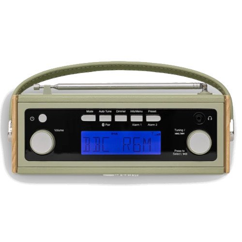 Roberts Rambler BTS DAB DAB+ FM RDS Stereo Digital Radio with Bluetooth Alarms and ECO Power Saving Mode Leaf Green