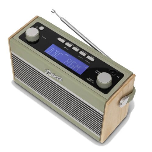 Roberts Rambler BTS DAB DAB+ FM RDS Stereo Digital Radio with Bluetooth Alarms and ECO Power Saving Mode Leaf Green