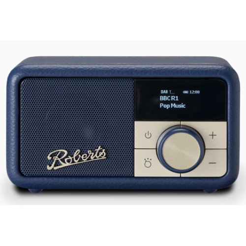 Roberts Revival Petite DAB DAB+ FM RDS digital radio rechargeable batteries USB charge Midnight Blue