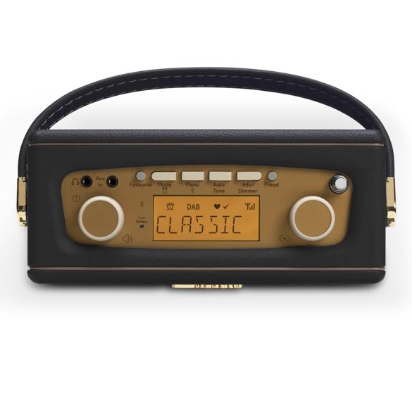 Roberts Revival Uno’ DAB DAB+ FM Radio with 2 alarms and line out in Black Bluetooth