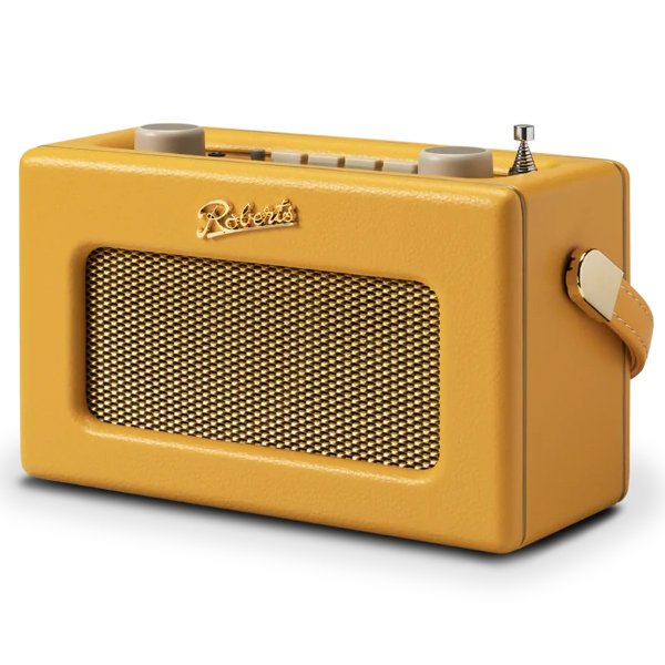 Roberts Revival Uno BT DAB DAB+ FM Radio with 2 alarms and line out in Sunburst Yellow Bluetooth