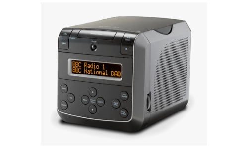 Roberts Sound 48 DAB DAB+ FM CD Stereo Clock with CD Bookmark Black