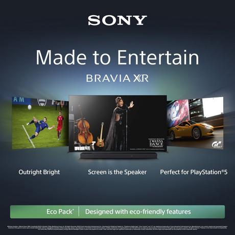 Sony XR55A80LU 55 Inch A80L 4K UHD HDR OLED Google Smart Bravia TV 2023