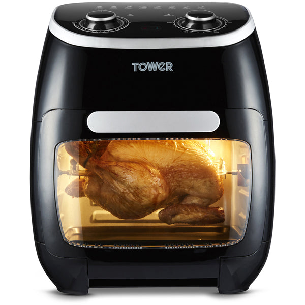 Tower T17038 Xpress 2000W 11 Litre 5-in-1 Manual Air Fryer Oven with Rotisserie