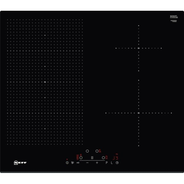 Neff T56FD50X0 N 70, Induction hob, 60 cm, Black, surface mount without frame